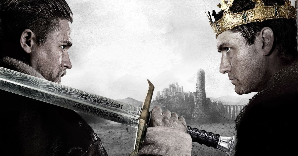 Arthur with Excalibur, and King Vortigern