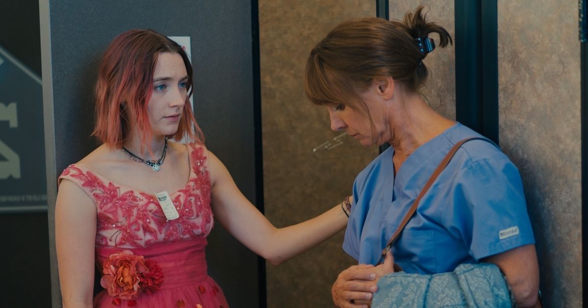 Saoirse Ronan and Laurie Metcalf in Lady Bird.