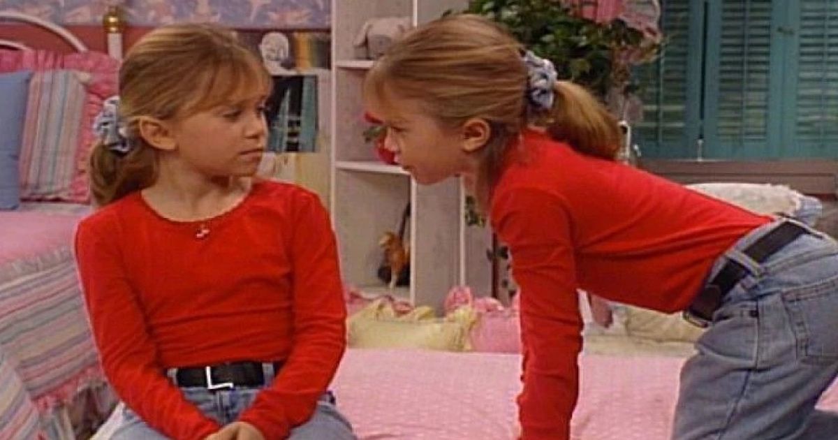 Mary-Kate and Ashley Olsen in Full House.