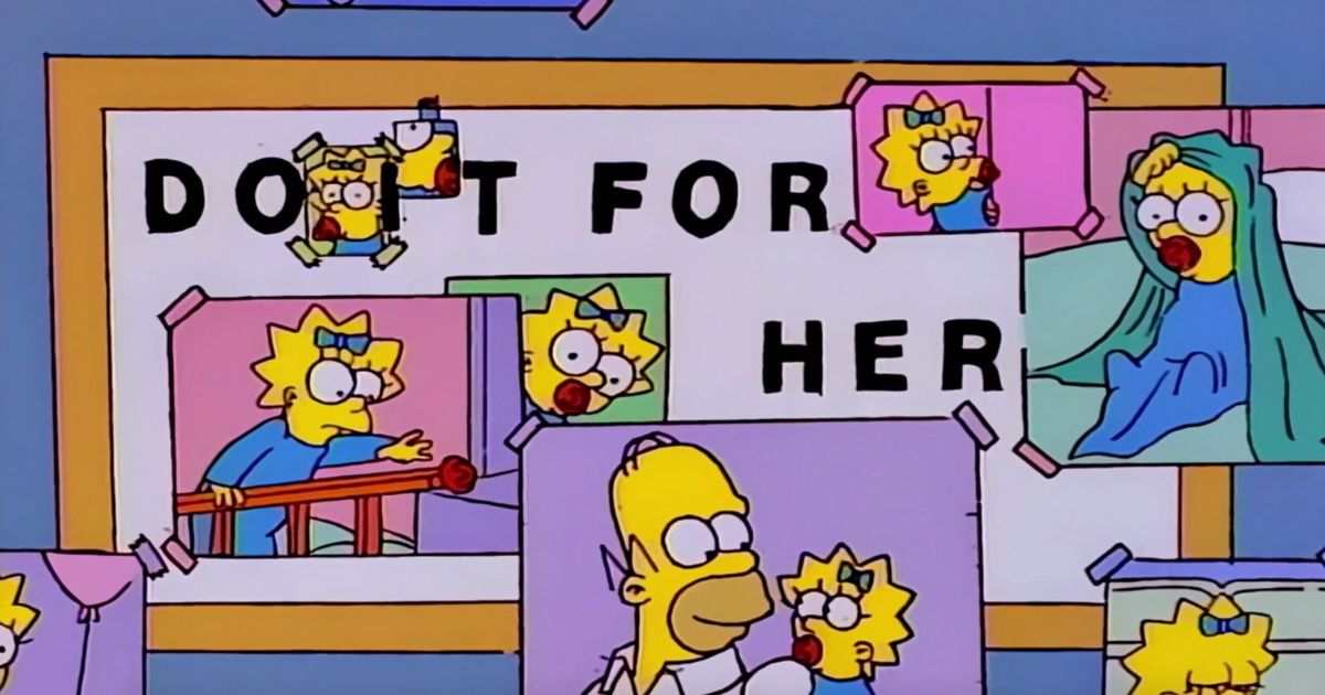Os Simpsons S06E13 e Maggie fazem três