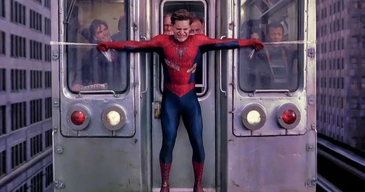 Tobey Maguire in Spider-Man 2.