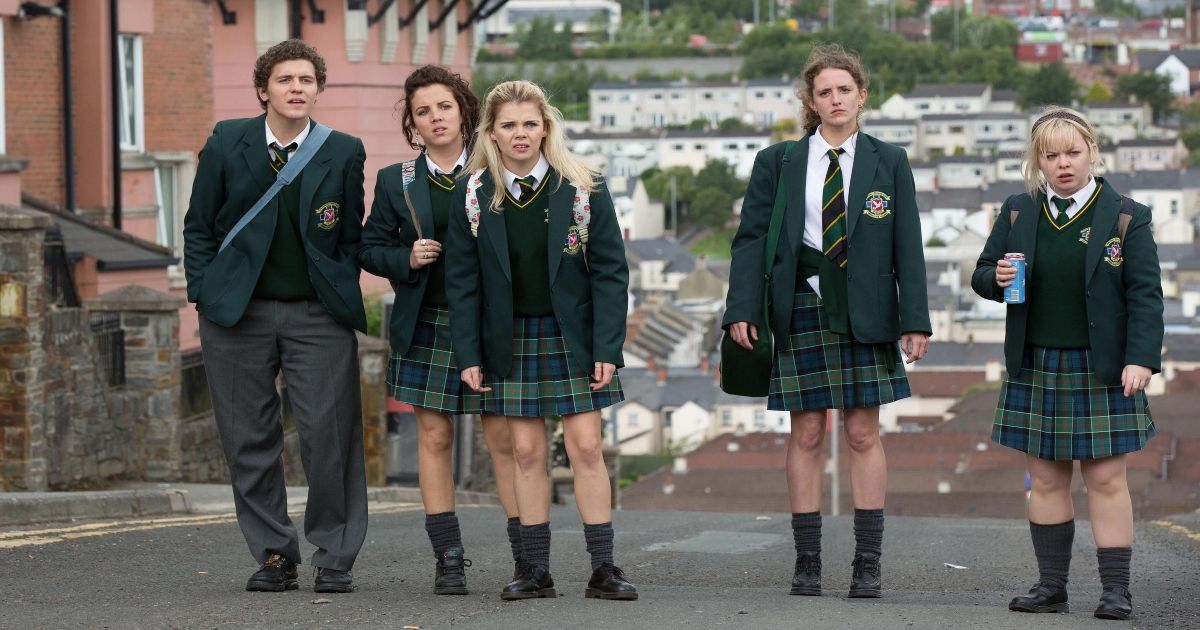 A scene from Derry Girls