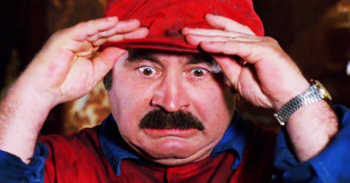 Bob Hoskins as Mario in Super Mario Bros. (1993)