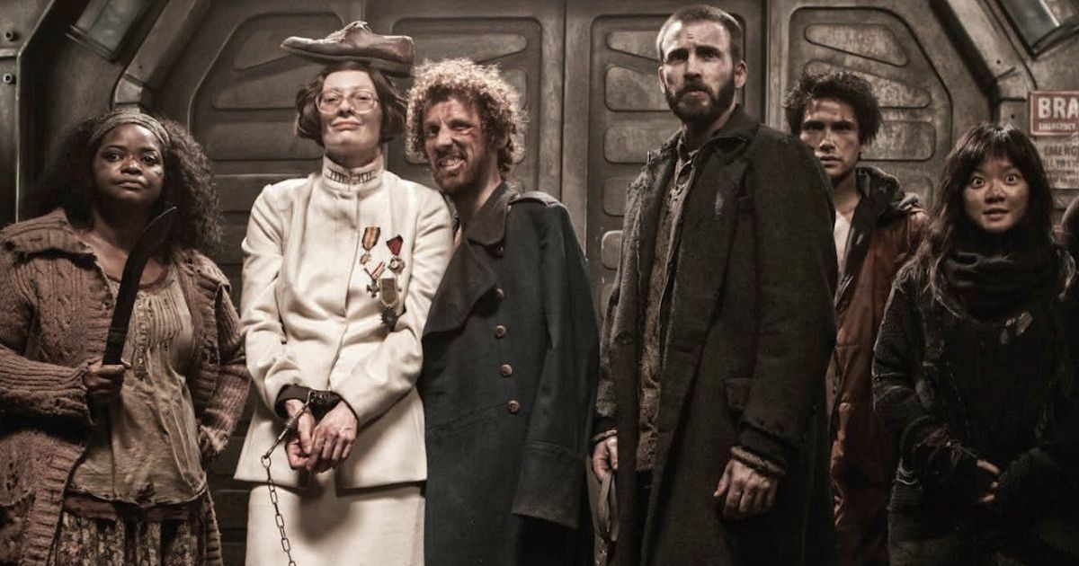 The cast of the good Snowpiercer movie