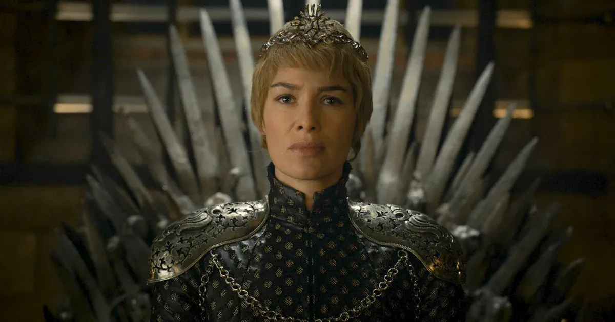 Cersei on the throne