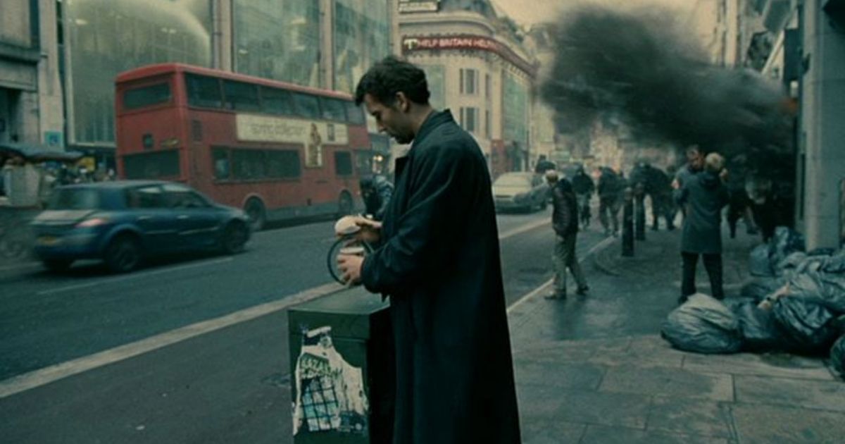 Clive Owen in the dystopian movie Children of Men