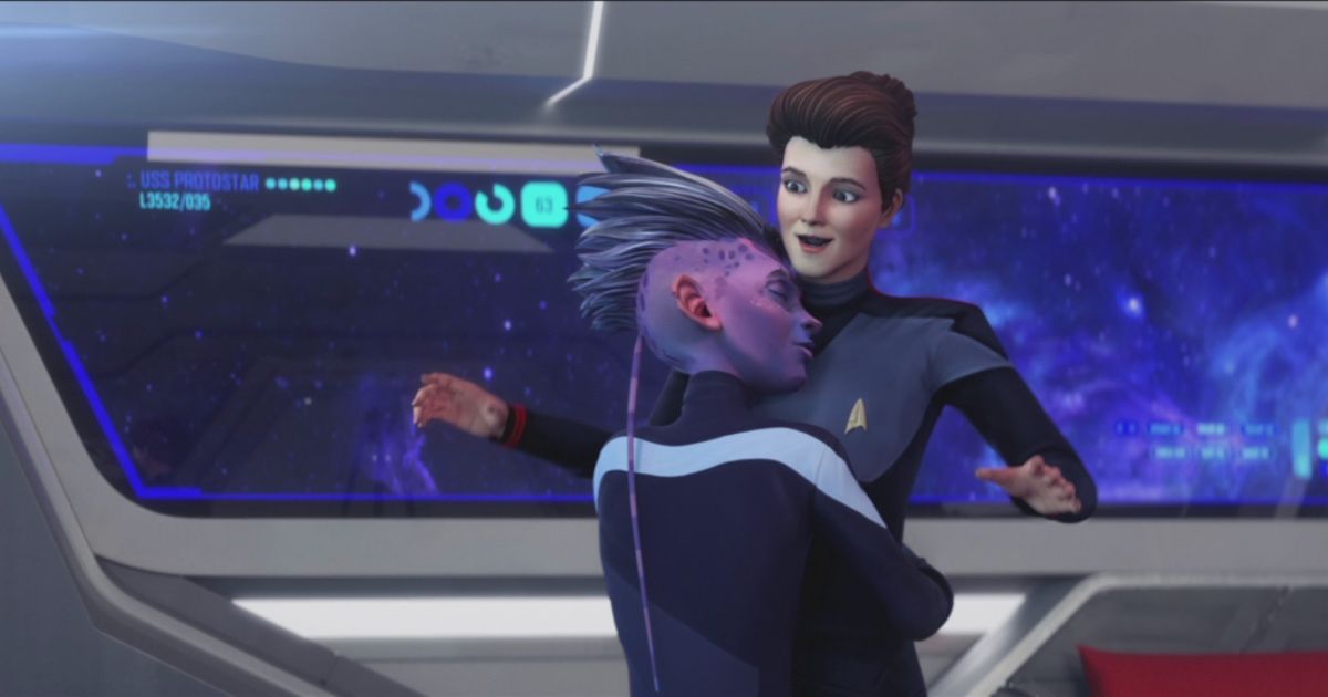 Dal and Janeway Hologram