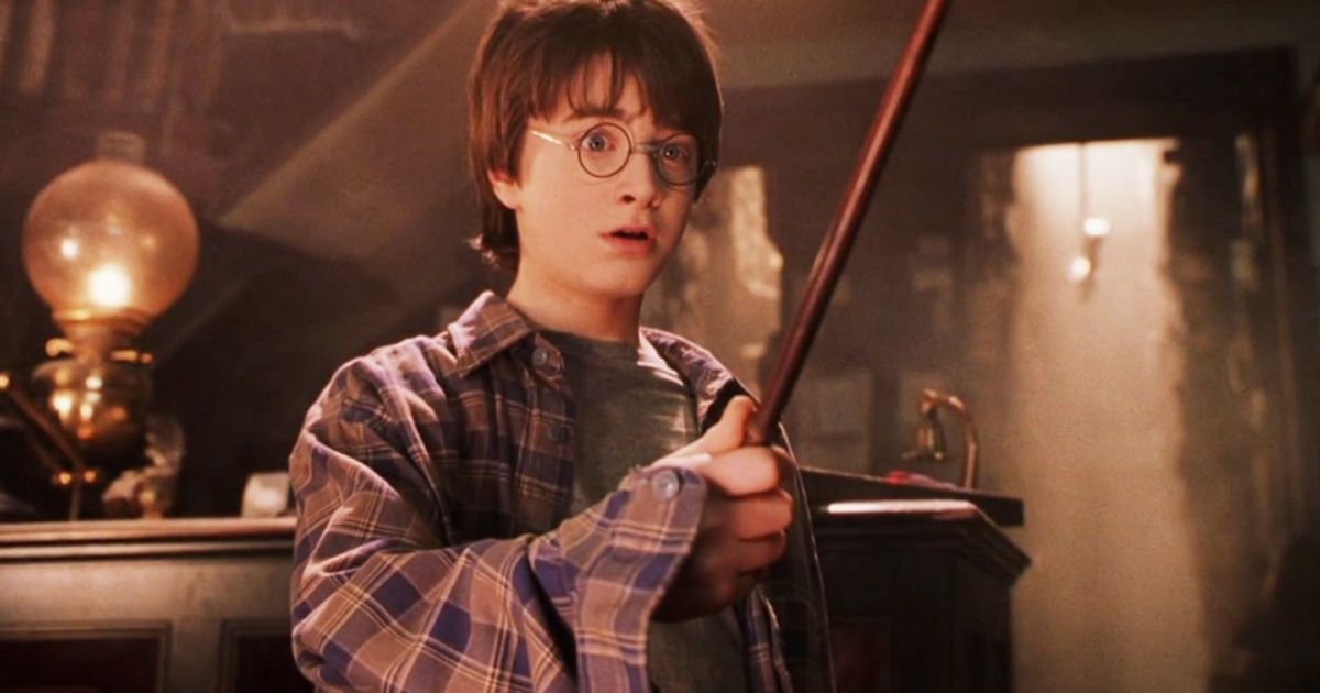 Daniel Radcliffe as Harry Potter in the first film