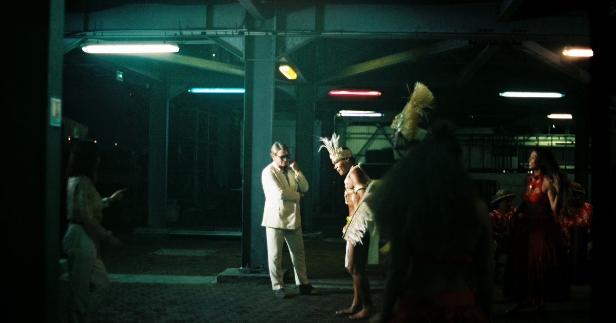 De Roller and the Philippine performers in Pacifiction Movie from Albert Serra