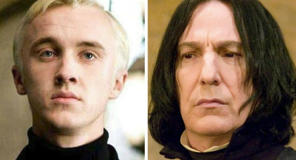 Draco Malfoy and Severus Snape