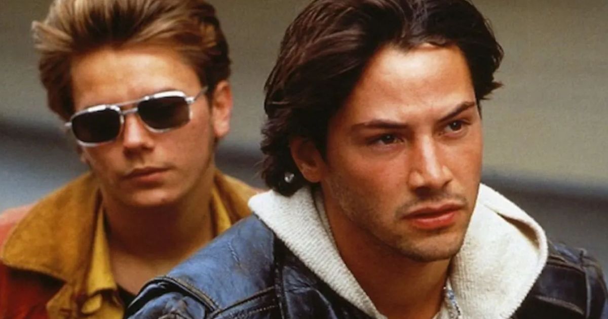 Keanu Reeves and his co-actor in My Own Private Idaho