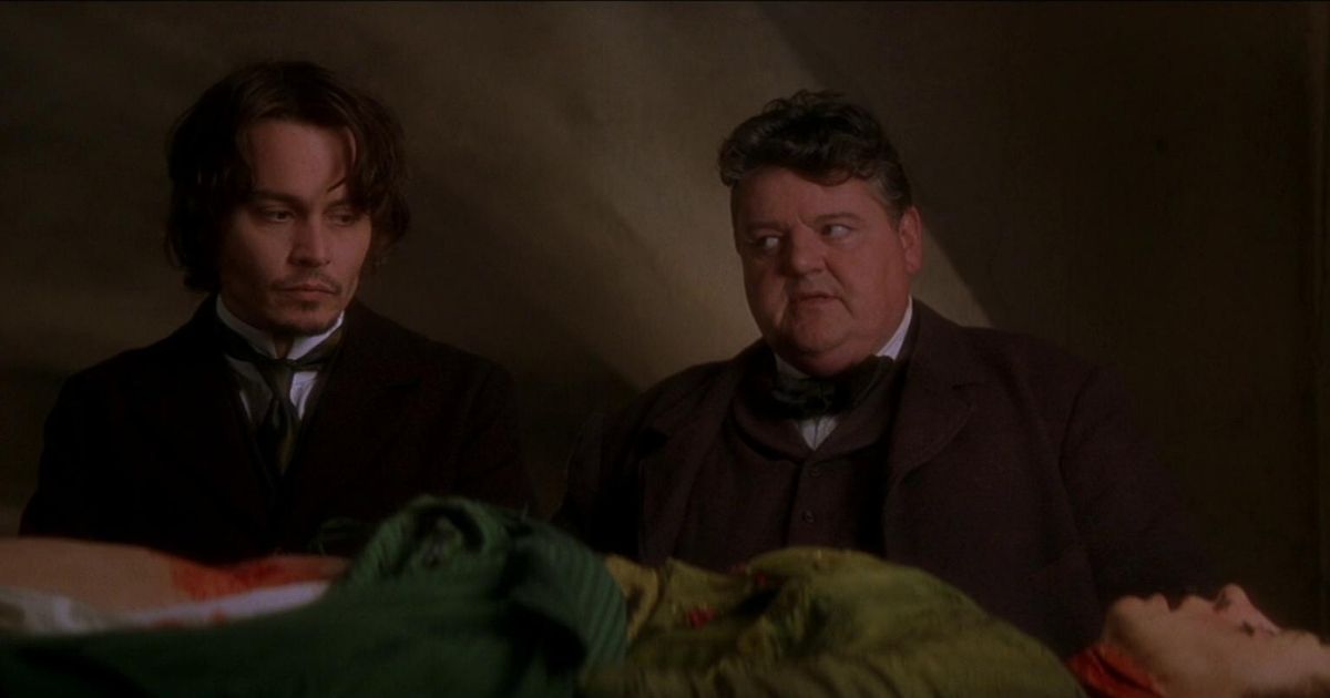 Johnny Depp and Robbie Coltrane in From Hell