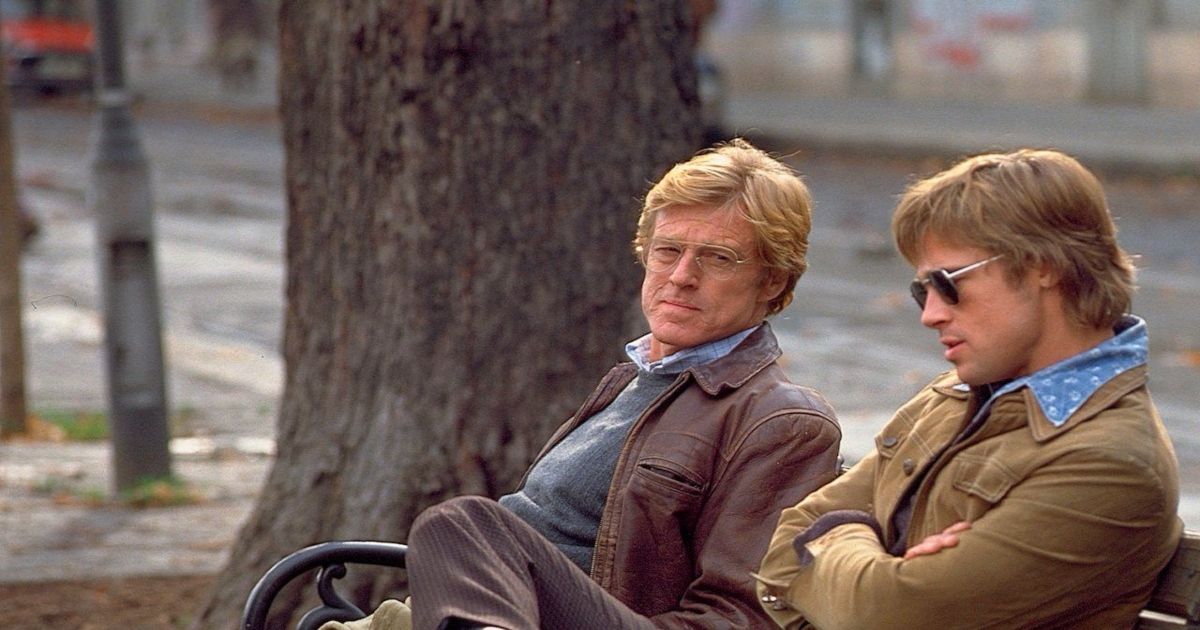 Robert Redford and Brad Pitt in a spy game