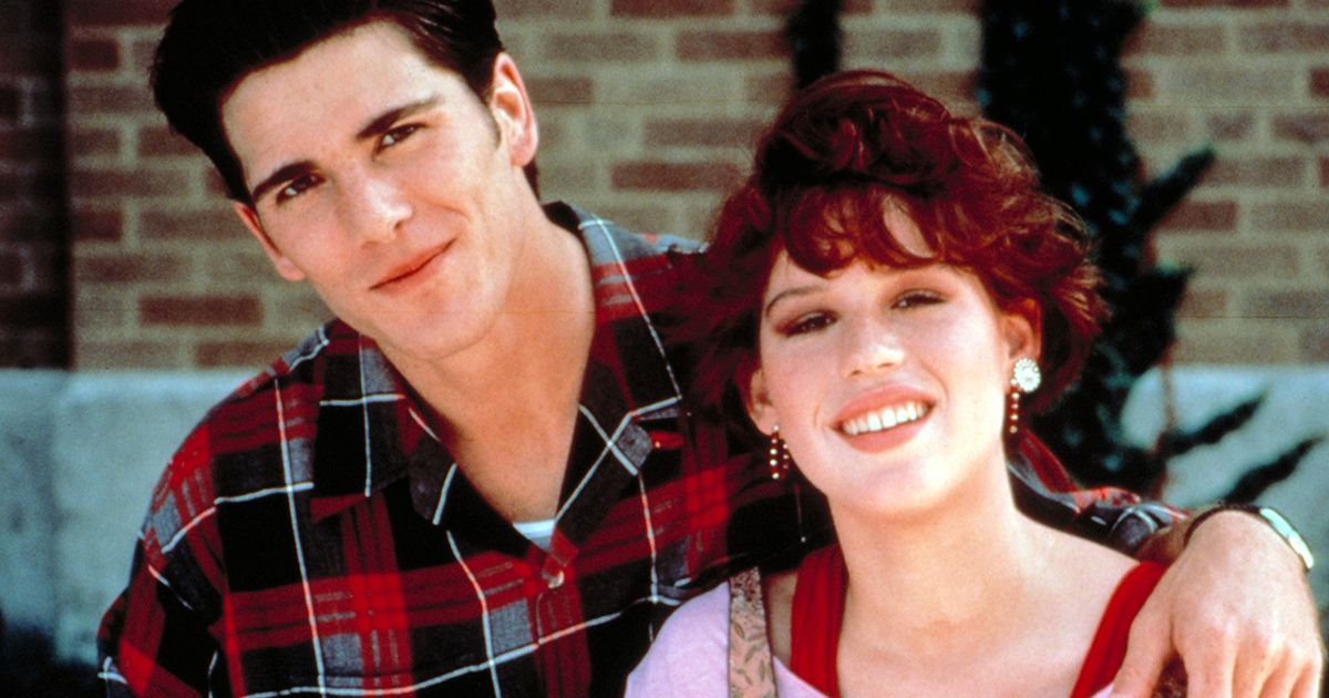 Molly Ringwald and Michael Schoeffling in Sixteen Candles