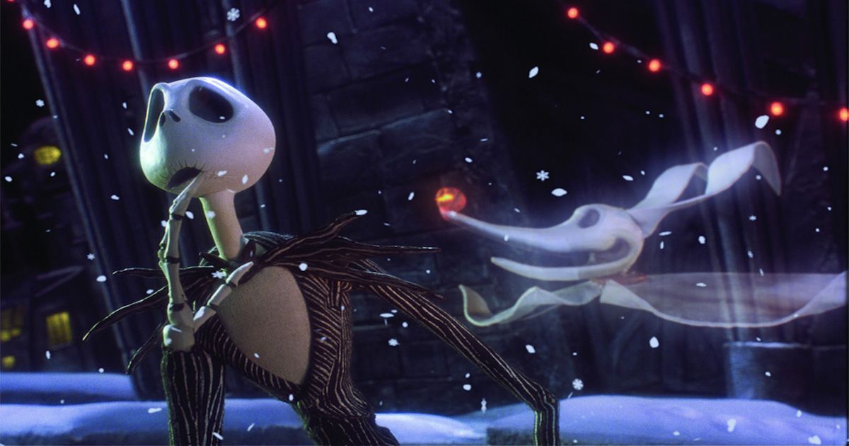 Jack Skellington and Zero in The Nightmare Before Christmas