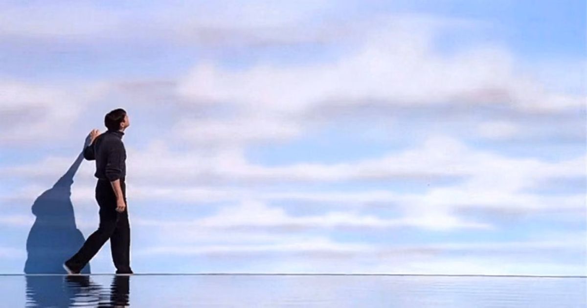 The Truman Show cloud wall existential movie