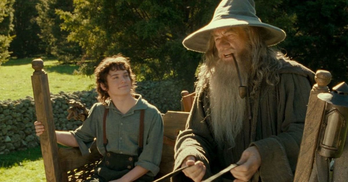 Lord of the Rings characters Frodo and Gandalf