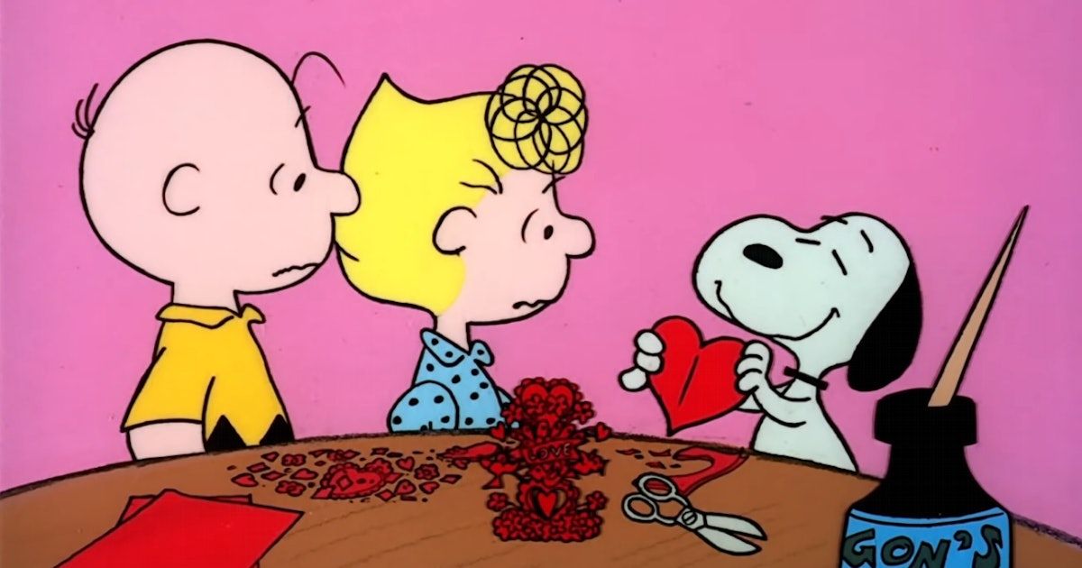 Charlie Brown, Lucy and Snoopy in Be My Valentine Charlie Brown