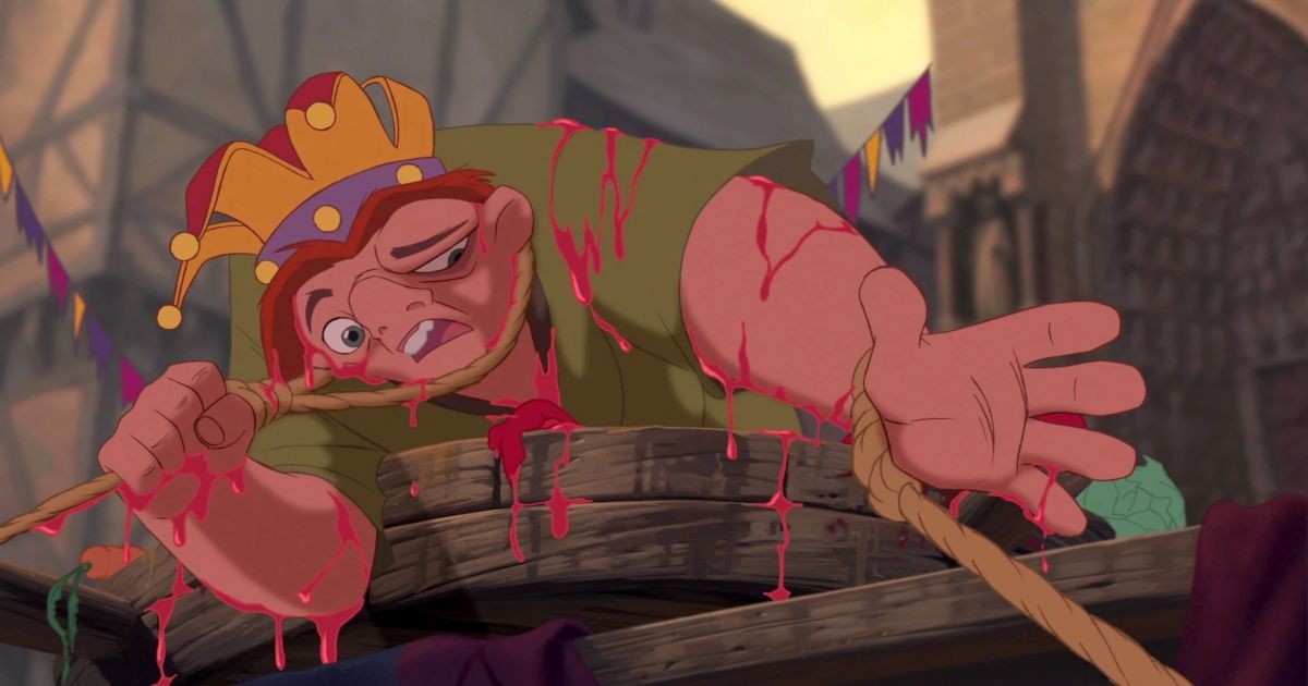 A scene from The Hunchback of Notre Dame 
