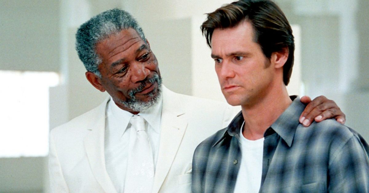 Bruce with God in Bruce Almighty