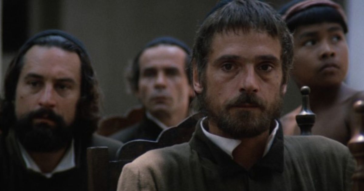 Jeremy Irons and Robert DeNiro in The Mission