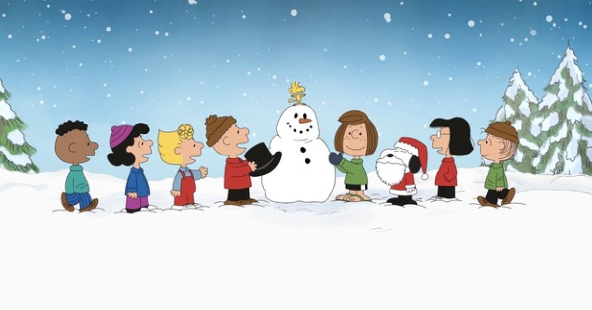 Charlie Brown and his friends in It's Christmastime Again Charlie Brown
