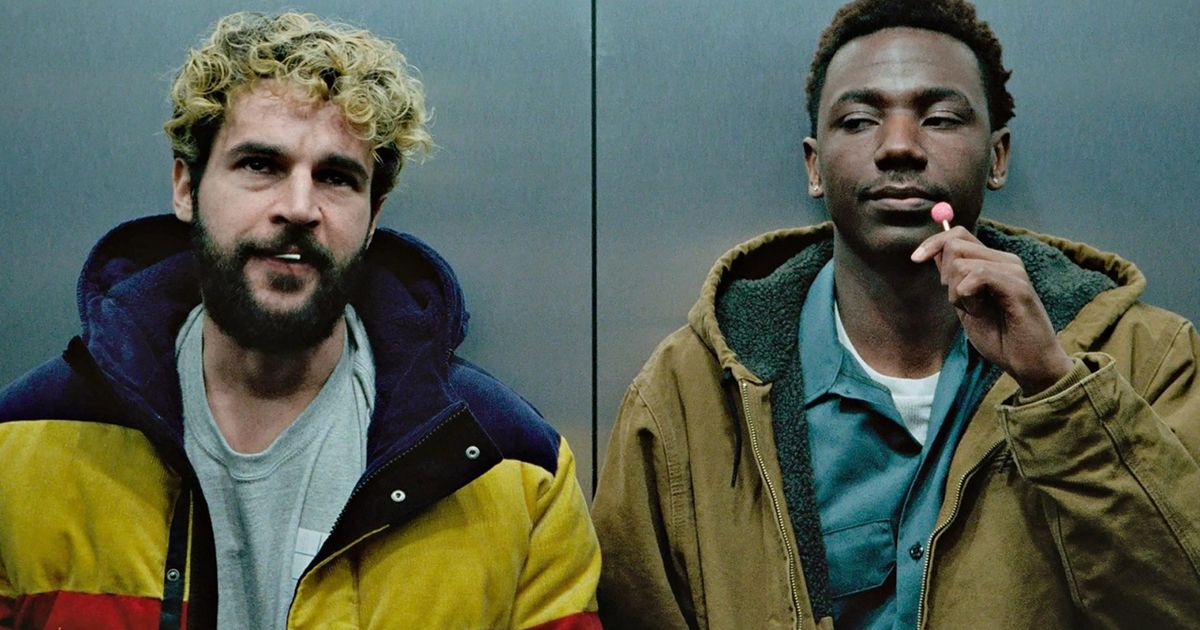 Jerrod Carmichael and Christopher Abbott in On the Count of Three