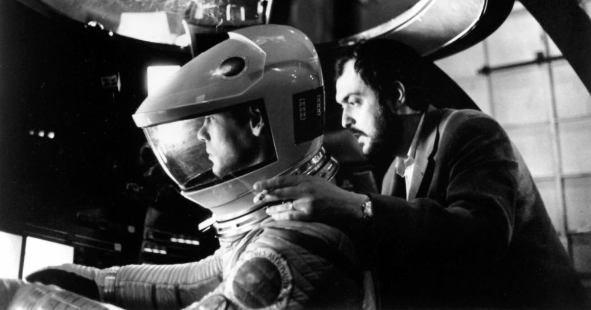 Stanley Kubrick on the set of 2001: A Space Odyssey