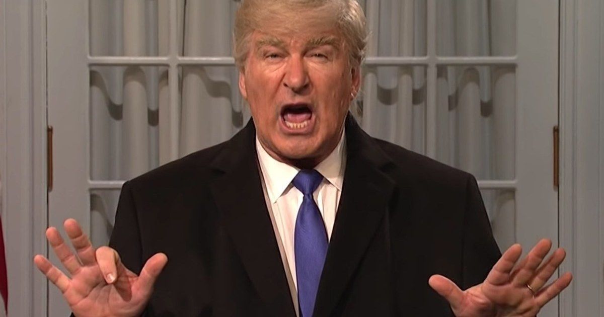 Trump's Latest SNL Tweet Has Alec Baldwin Worried for His Family's Safety 