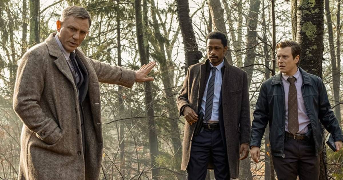 Daniel Craig, LaKeith Stanfield and Noah Segan in Knives Out (2019)