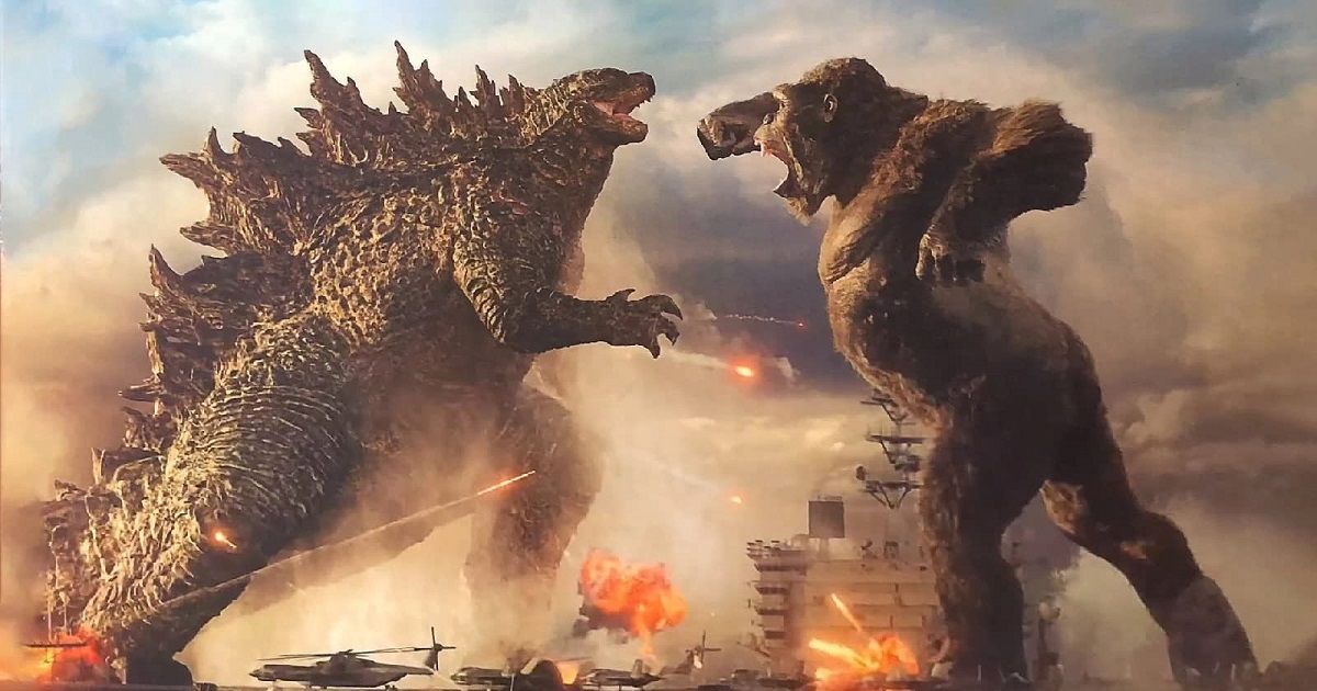 Godzilla and King Kong fight in Godzilla vs. Kong