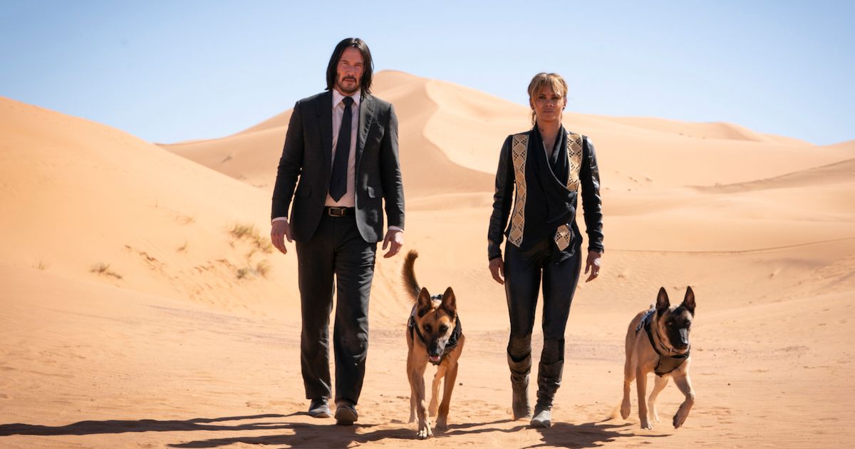 Keanu Reeves and Halle Berry in John Wick: Chapter 3