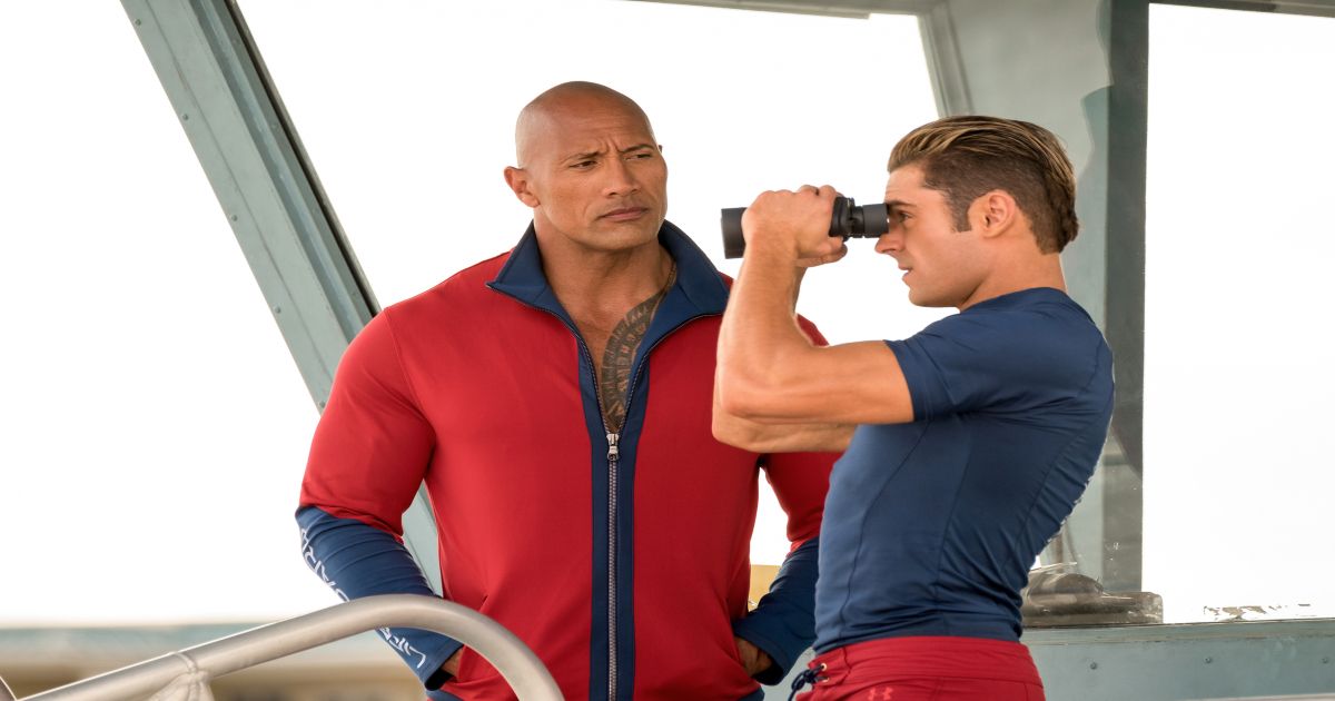 The Rock in Baywatch