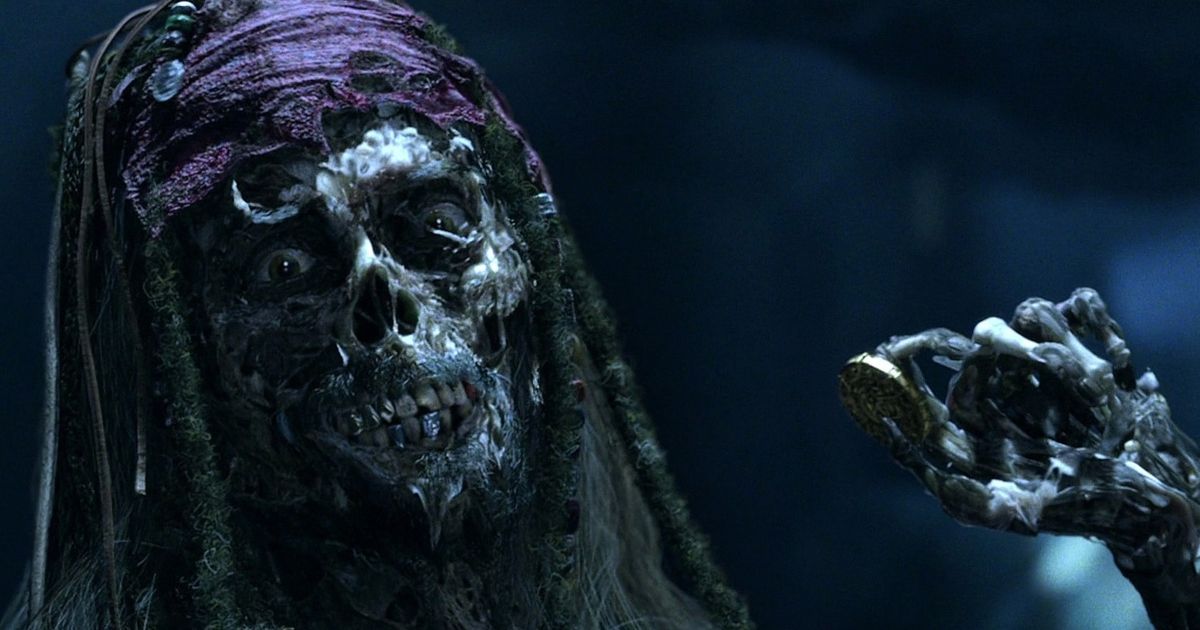 Jack sparrow's ghost in Pirates of the Caribbean The Curse of the Black Pearl