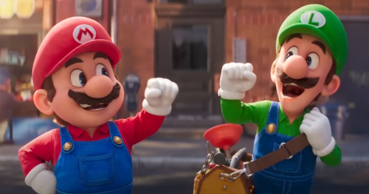 Mario and Luigi in The Super Mario Bros. Movie