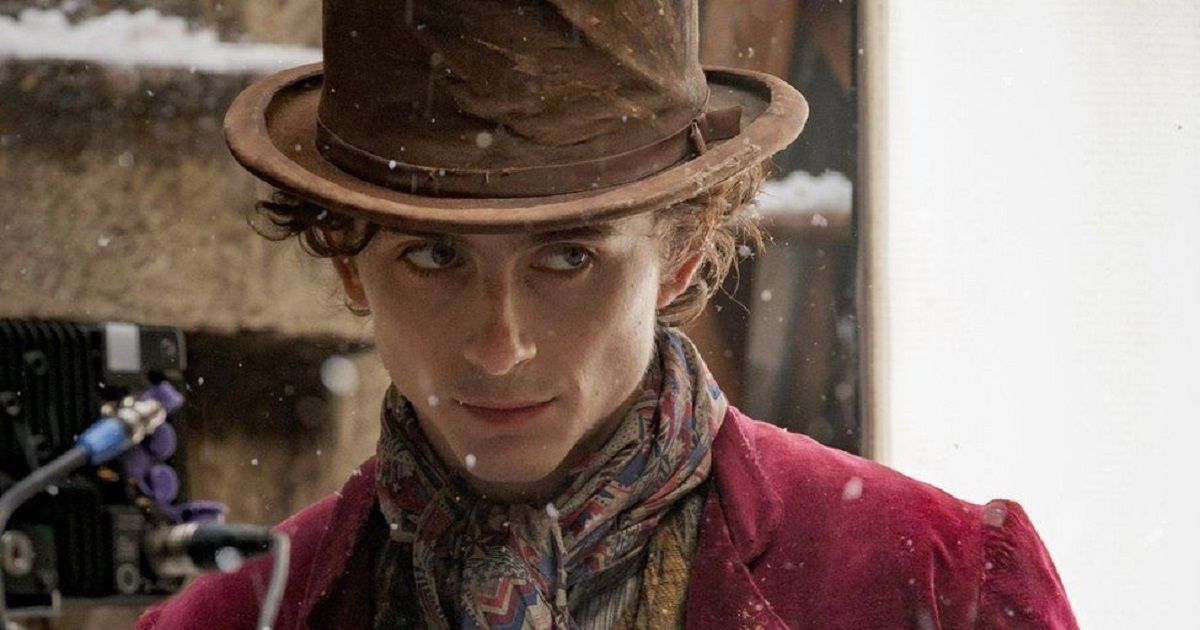 Timotheé Chalamet in Wonka movie