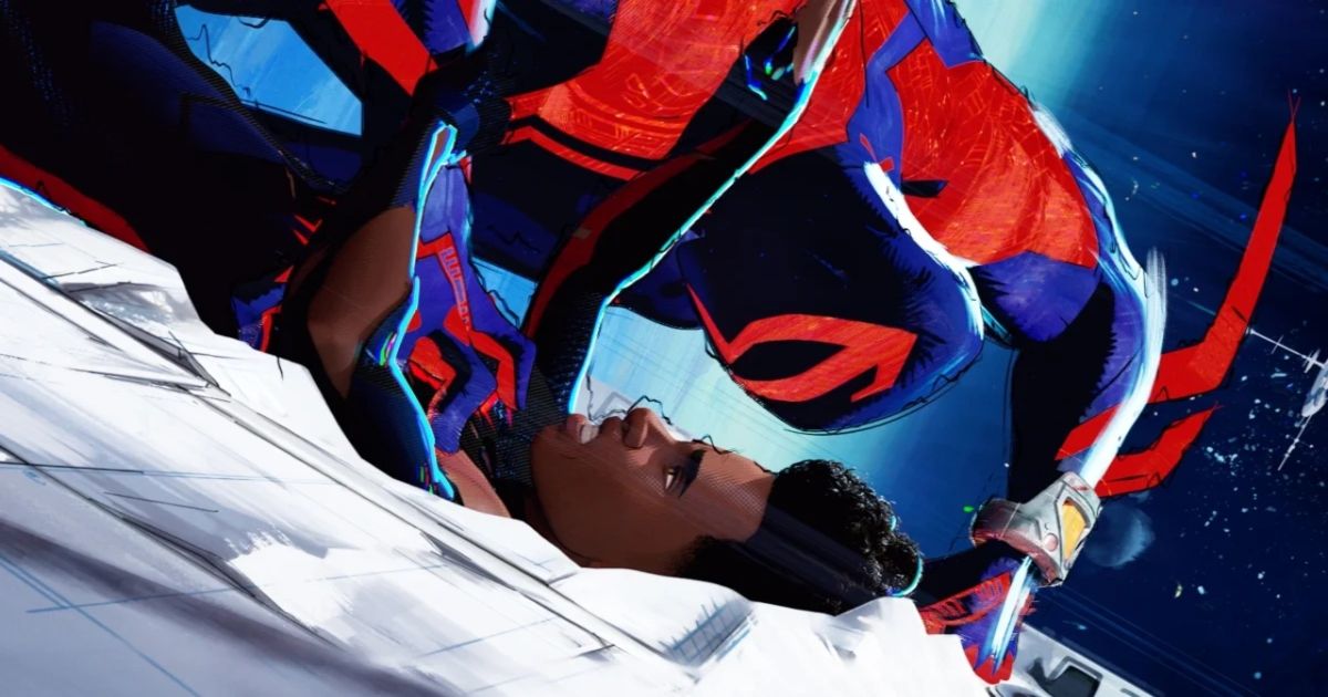 Miles Morales takes on Spider-Man 2099 in Spider-Man: Across the Spider-Verse Image