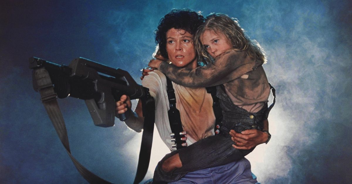 Sigourney Weaver in Aliens 1986