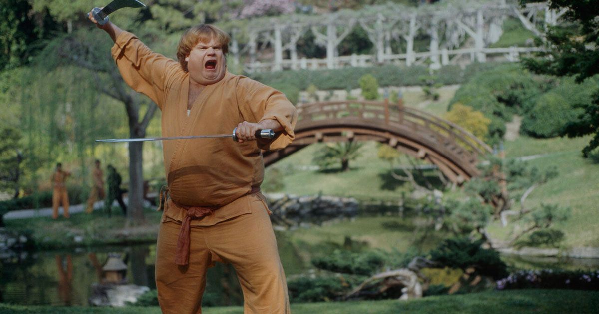 Chris Farley in Beverly Hills Ninja