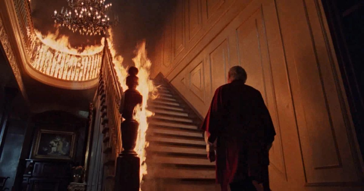 Changeling Stairs on Fire Scene