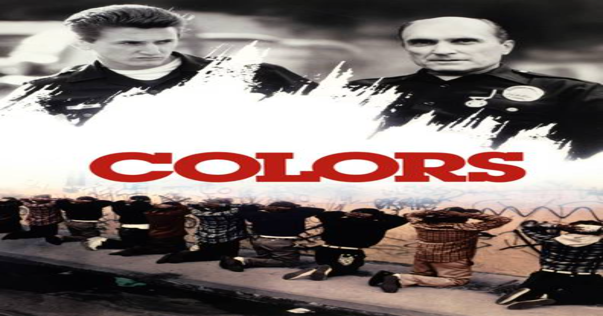 Movie poster for Sean Penn and Robert Duvall in the film Colors 