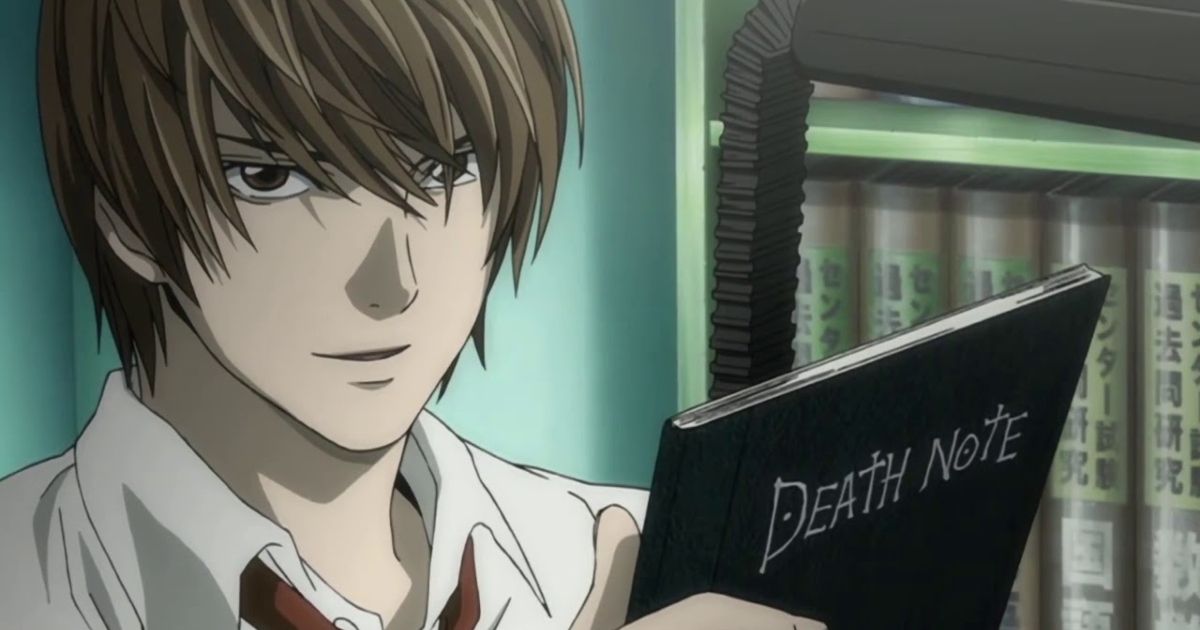 Light Yagami with the Death Note