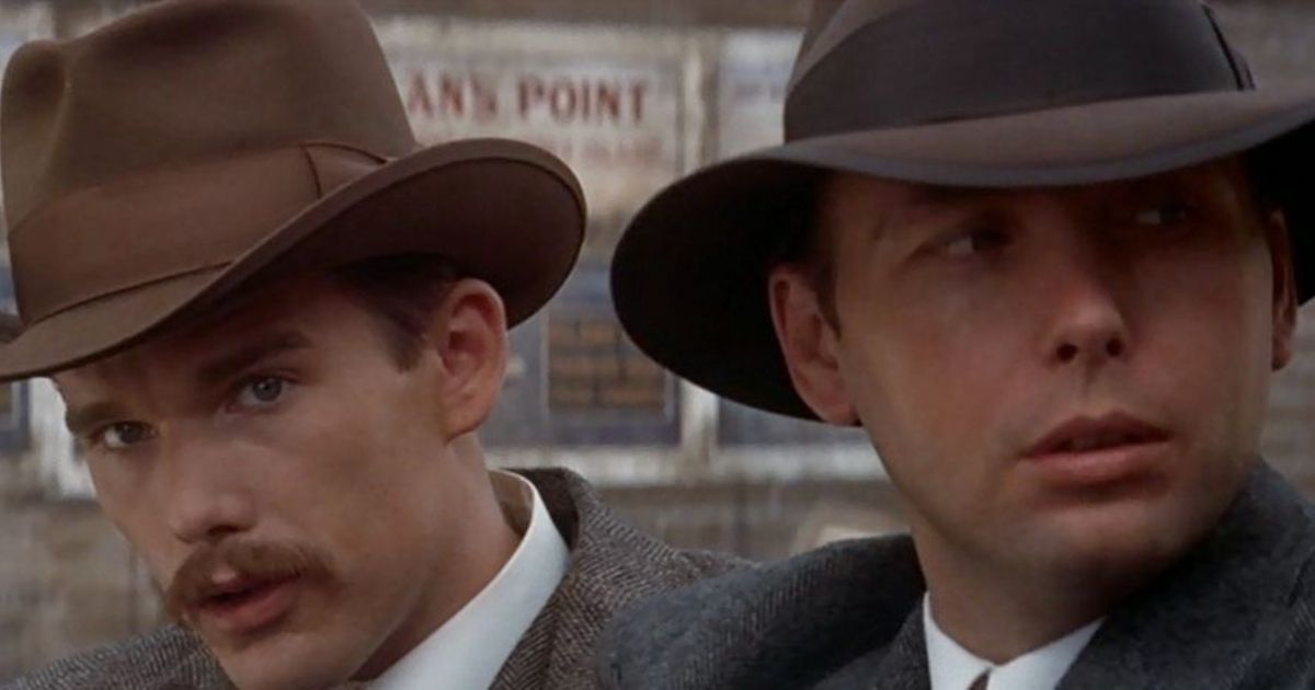 Ethan Hawke e Dwight Yoakam em The Newton Boys