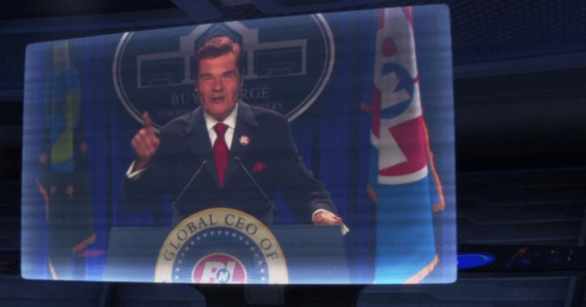 Fred Willard as president in WALL-E movie