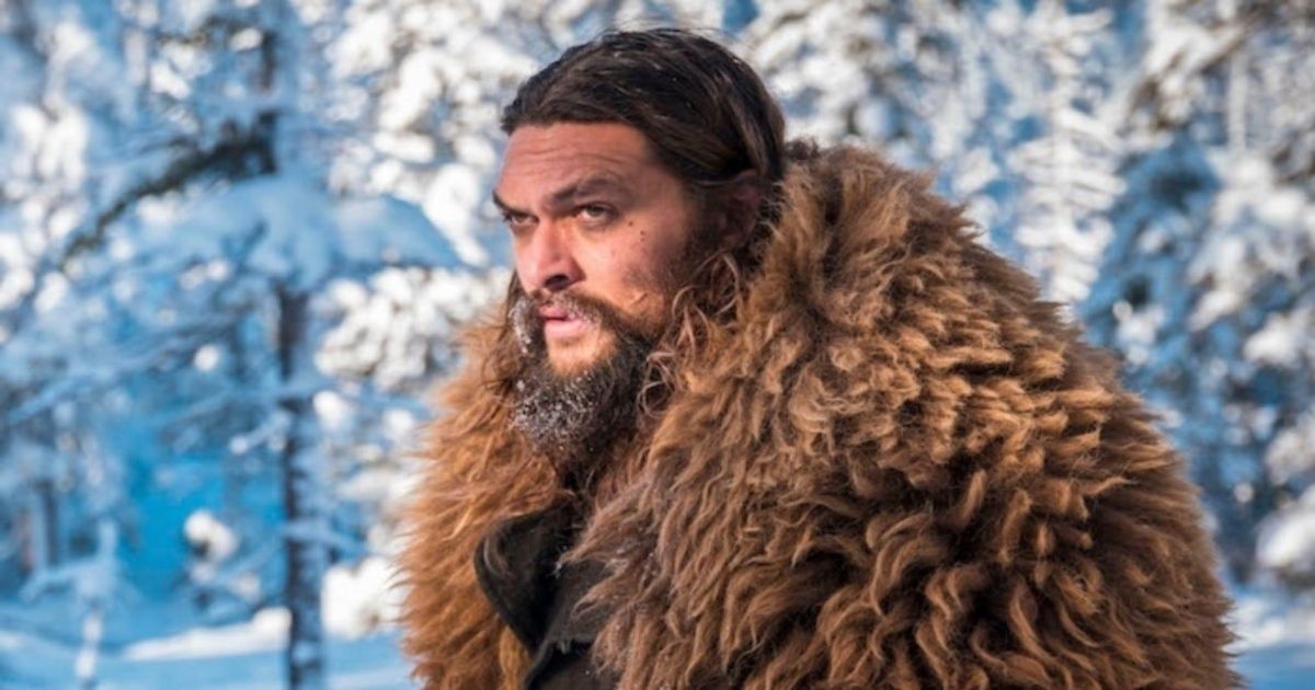 Jason Mamoa wears fur in the ice cold Frontier
