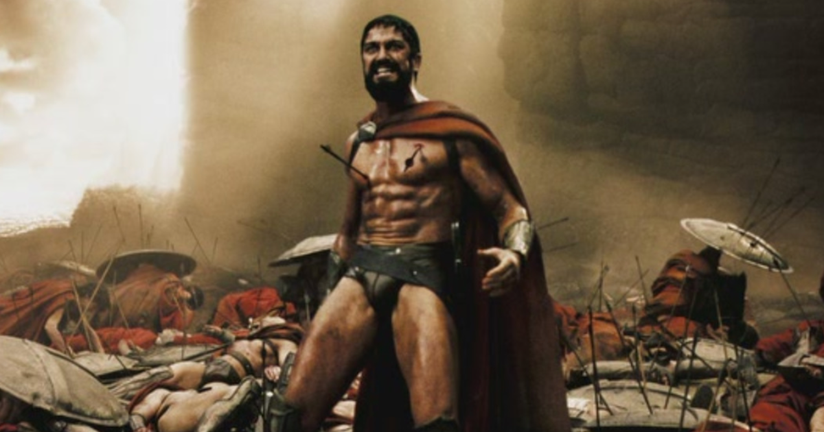 Gerard Butler as King Leonidus in 300