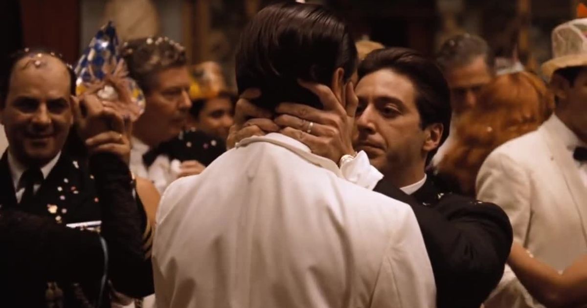 Al Pacino kiss of death in Godfather Part 2