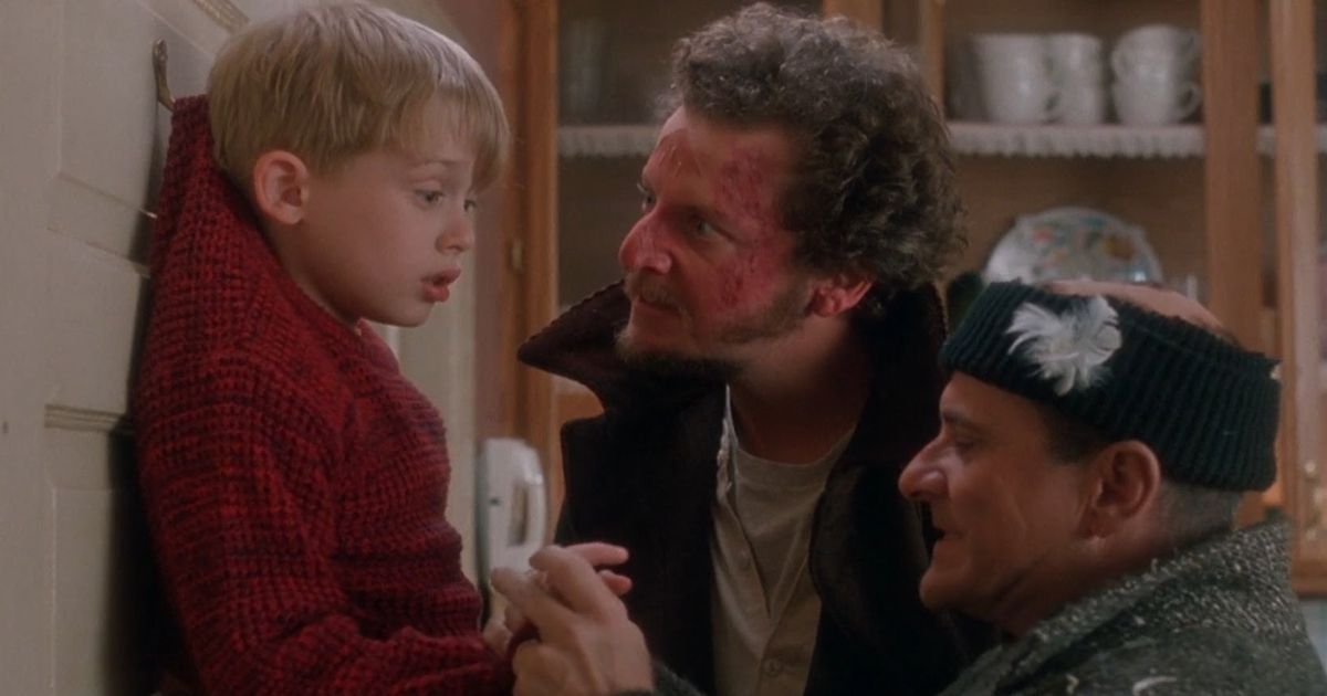 Home Alone movie with Macauley Culkin and Joe Pesci 