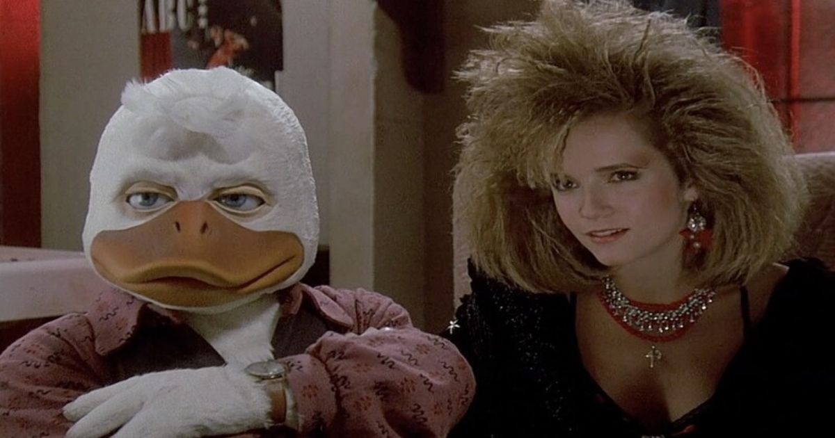 Howard the duck looks on with a disbelieving look on his face. 