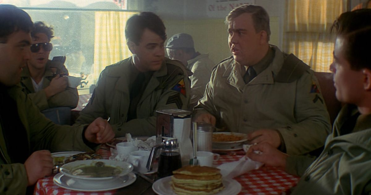 Actor John Candy as seen in Steven Spielberg's war comedy, 1941